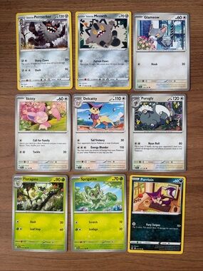 🐱 Cat Pokémon Card Lot | Sprigatito Perrserker Skitty Purugly ✨5/$25✨
